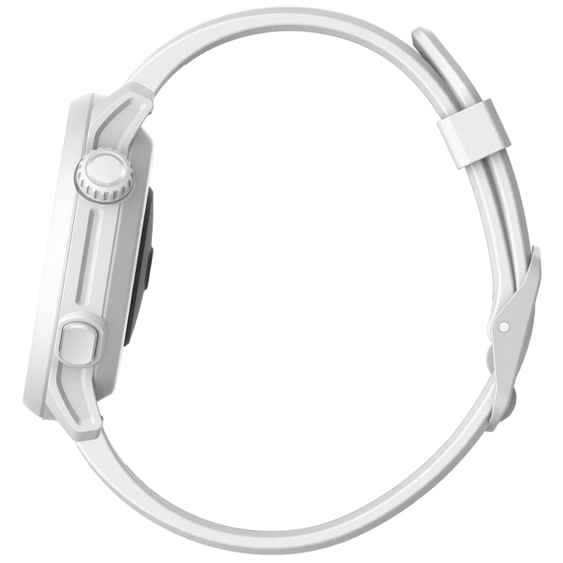 Coros pace 2 premium sport watch with silicone strap white-2